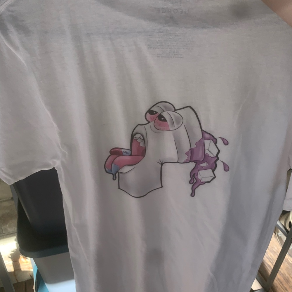 2 custom print tee shirts